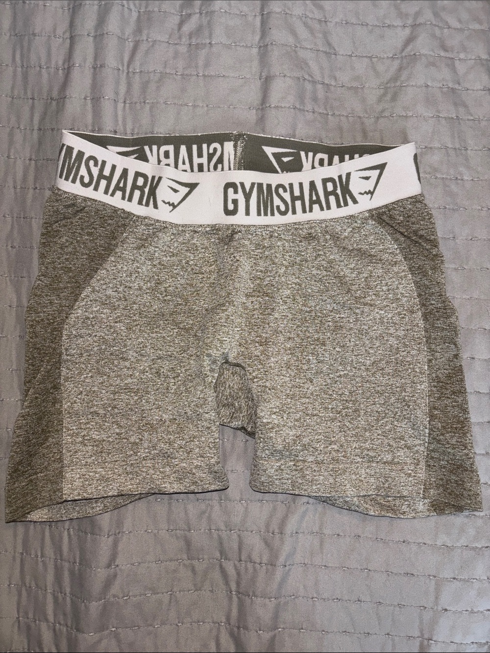 Gymshark Green/Gray Heather Performance Shorts